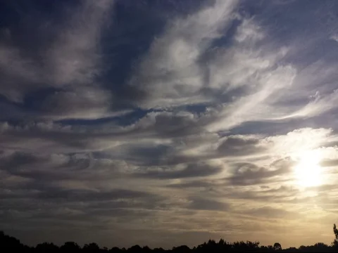Beginning of Sunset Timelapse (2160p 25fps) Stock Footage 74941075