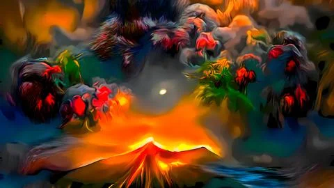 In The Beginning There Was Chaos Stock Illustration