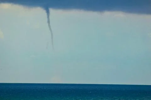 A beginning tornado in the sky Stock Photos