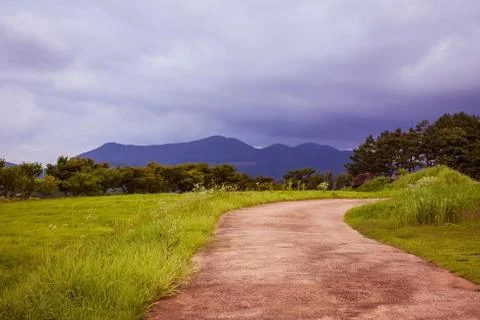 The beginning of the way. Stock Photos