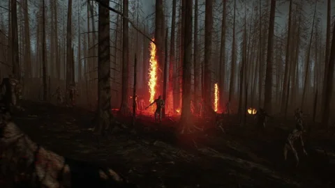 The beginning of the zombie attack on the heroes, and they do not know 01 Stock Footage 231671220