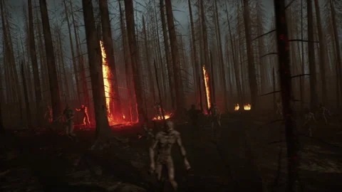 The beginning of the zombie attack on the heroes, and they do not know 02 Stock Footage 231672520