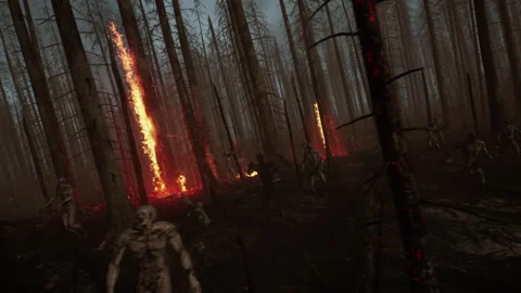 The beginning of the zombie attack on the heroes, and they do not know 03 Stock Footage 231673868