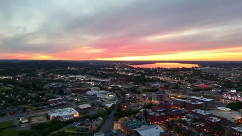 Begins to Glow - Syracuse, NY Stock Footage 336465382