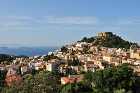 Begur view - costa brava Stock Photos