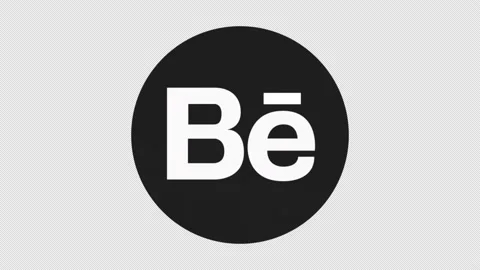 Behance logo animation with Alpha Channel, 4k Stock Footage 234081355