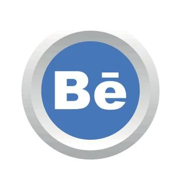 Behance social logo Stock Illustration