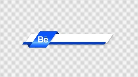 Behance Social Media Lower Third Stock Footage 204012544