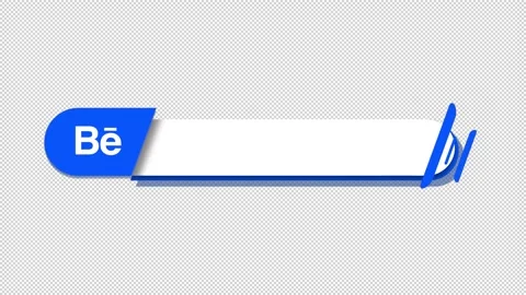 Behance Social Media Lower Thirds Stock Footage 197992017