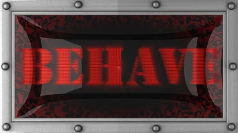 Behave on led 스톡 동영상 8666177