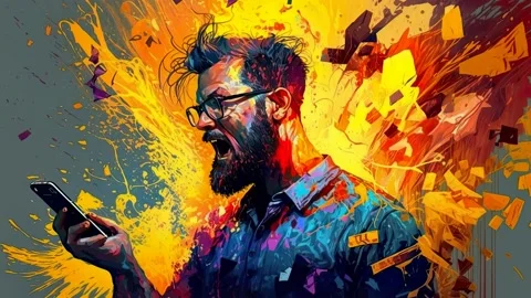 Behavior on smartphone Stock Footage 233884880