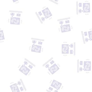 Behavior user glyph seamless pattern Stock Illustration