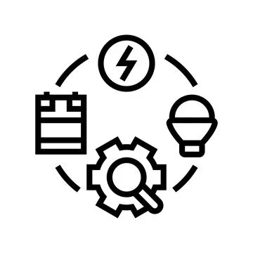 Behavioral changes line icon vector illustration Stock Illustration
