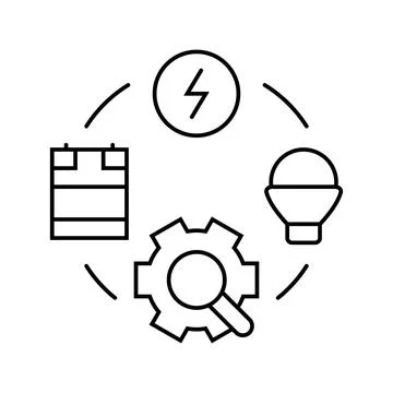 Behavioral changes line icon vector illustration Stock Illustration