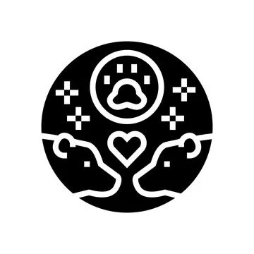 Behavioral ecology glyph icon vector illustration Ilustración de archivo
