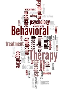 Behavioral Therapy, word cloud concept Stock Illustration