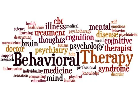 Behavioral Therapy, word cloud concept Stock Illustration