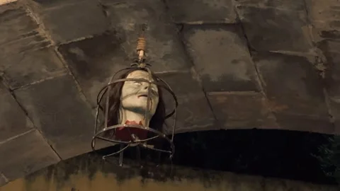 Beheaded gulp scarecrow Stock Footage 345277545
