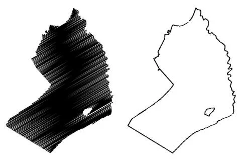 Beheira Governorate map vector.... Stock Illustration