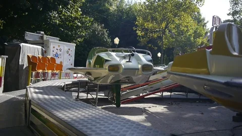 Behind of airplane for children Stock Footage 79790840