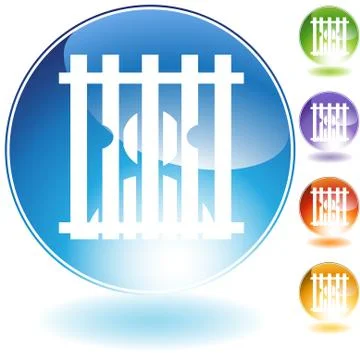 Behind bars Stock Illustration