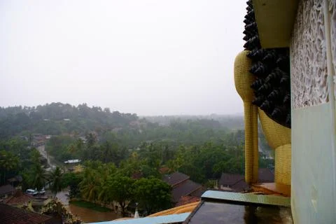 Behind buddha's head Stock Photos