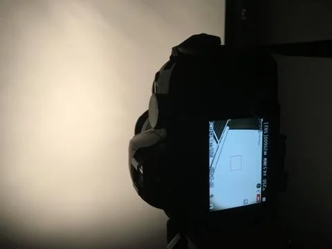 Behind the camera 스톡 사진