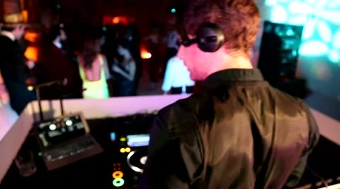 Behind DJ Video stock 46258330