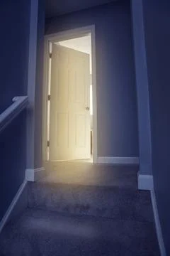 Behind the door Stock Photos