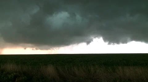 Behind the Gust Front Stock Footage 54708894