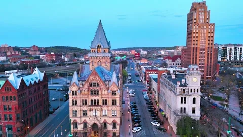 Behind the Horizon - Syracuse, NY Stock Footage 336224763