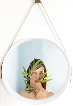 Behind the mirror Stock Photos