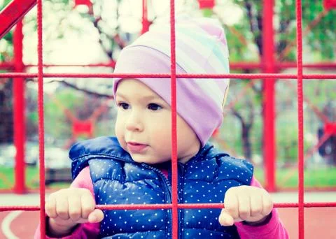 Behind the net Stock Photos