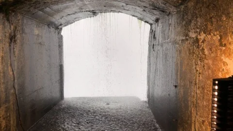 Behind the Niagara Falls Stock Footage 113986361