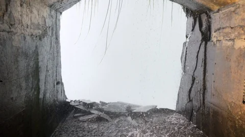 Behind the Niagara Falls Stock Footage 113986637