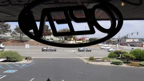 Behind the Open Sign 動画素材 201771350