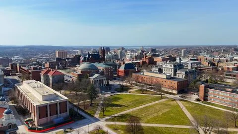 Behind the Row - SU Campus - Syracuse, NY Foto stock