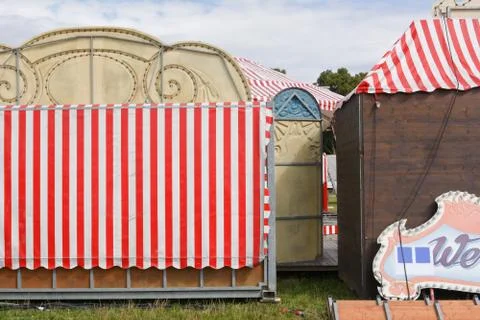 Behind the Scenes of the Circus Foto stock