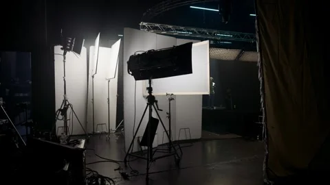 Behind the Scenes: Film Lighting Stock Video Pond5