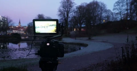 Behind the scenes, filming time-lapse Borås Sweden Vidéo 82381795