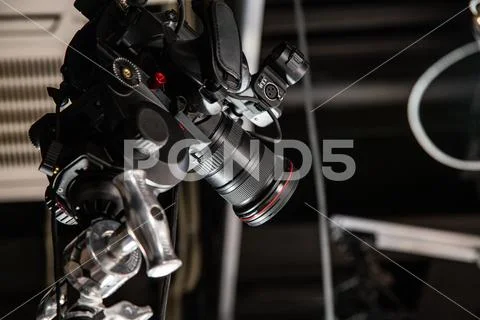 Behind the scenes of video production or video shooting Stock-Fotos