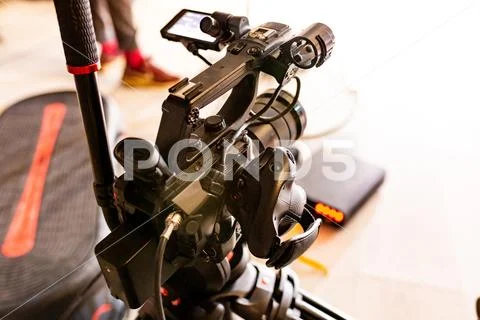 Behind the scenes of video production or video shooting Stock-Fotos