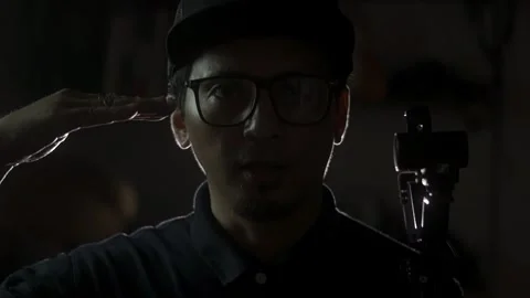 Behind The Scenes of a Vlog Stock Footage 243069187