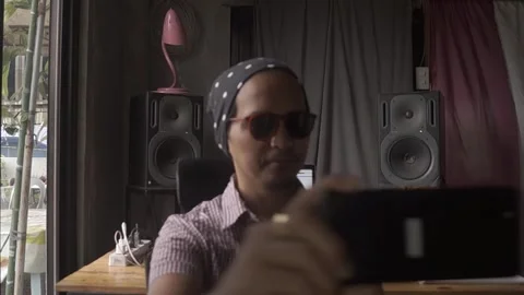 Behind The Scenes of a Vlog Stock Footage 243091814