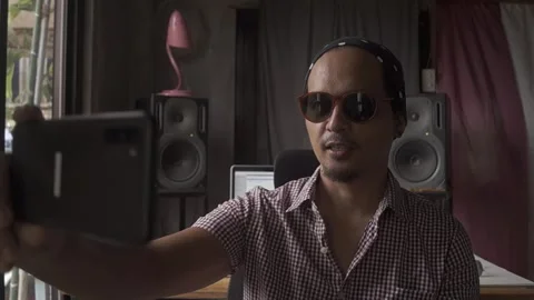 Behind The Scenes of a Vlog Stock Footage 243091815