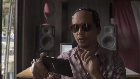 Behind The Scenes of a Vlog Stock Footage 243091817