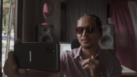 Behind The Scenes of a Vlog Stock Footage 243091818