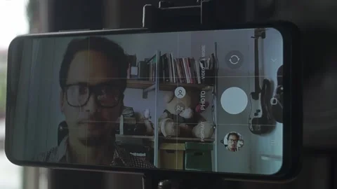 Behind The Scenes of a Vlog Stock Footage 243091945