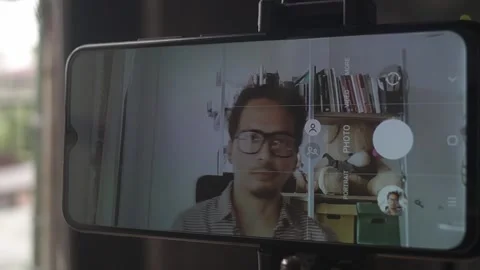 Behind The Scenes of a Vlog Stock Footage 243091947