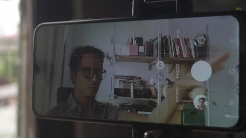 Behind The Scenes of a Vlog Stock Footage 243091955